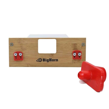 Big Horn 'A' Strike Template with Center Locator - Finish Size 1-Inch x 2-1/4-Inch Replaces Templaco ST-146A 70132